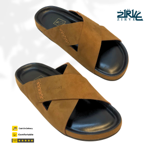 crossed-strap or X-strap brown sandal for man /cX16