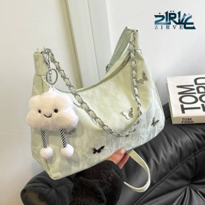 Versatile Large Capacity Canvas Underarm Shoulder Bag
